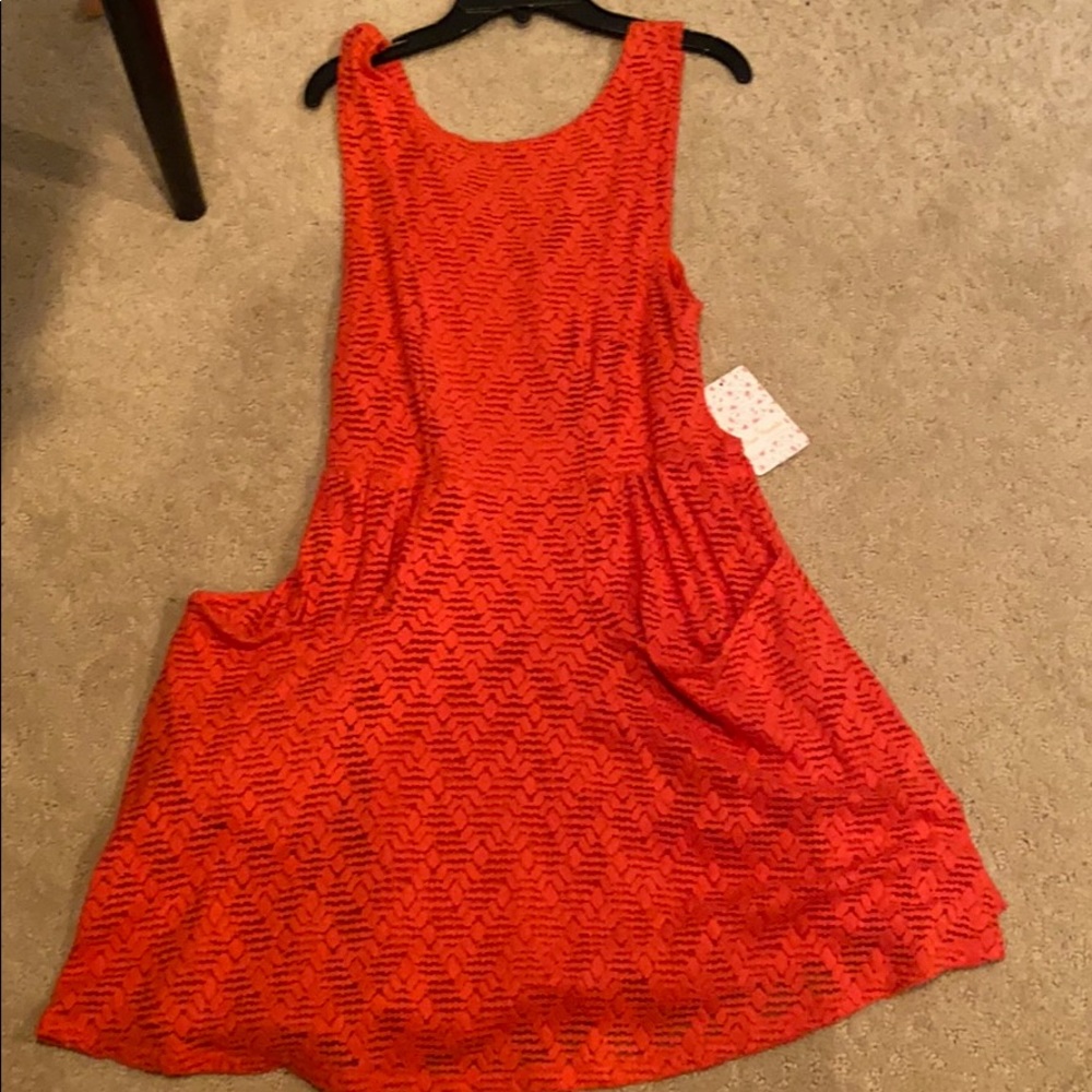 orange free people dress